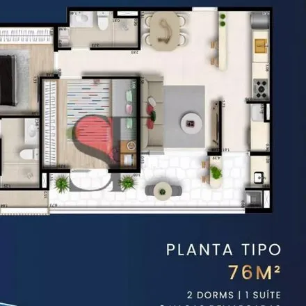 Buy this 2 bed apartment on Rua Francisco Serafim in Barranco, Taubaté - SP