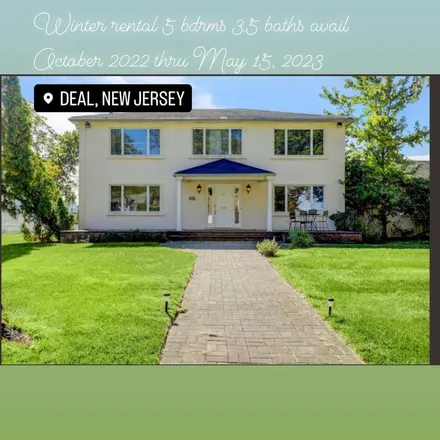 Rent this 5 bed apartment on 116 Roseld Avenue in Deal, Monmouth County