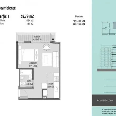 Buy this studio apartment on Bartolomé Marabotto in Partido de Tigre, B1648 EEU Tigre