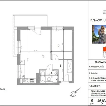 Rent this 2 bed apartment on Polonijna 17 in 30-667 Krakow, Poland
