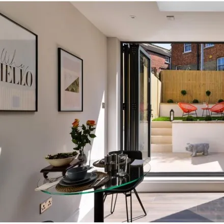 Rent this studio apartment on Dene Mansions in Kingdon Road, London