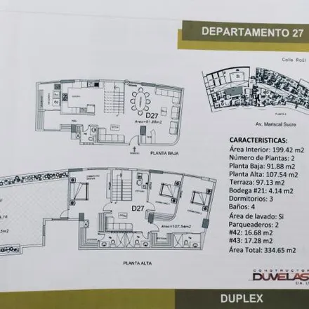Buy this 3 bed apartment on Avenida Mariscal Sucre in 170310, Ecuador
