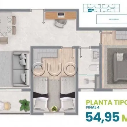 Buy this 2 bed apartment on Rua Lazaro Gomes da Cruz in Morumbi, Piracicaba - SP