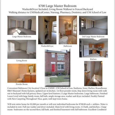 Rent this 1 bed room on Liberty Pavilion in McCulloh Street, Baltimore