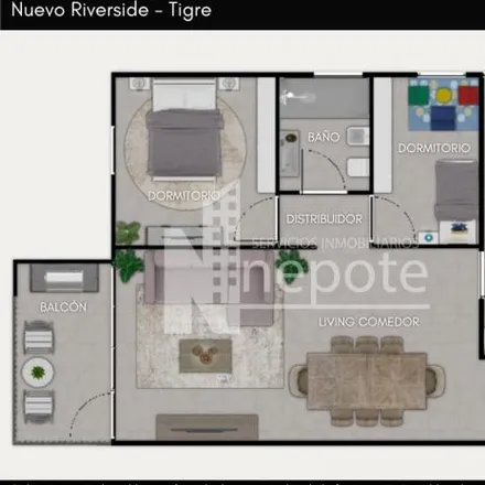 Buy this 2 bed apartment on Luis García in Partido de Tigre, 1649 Tigre