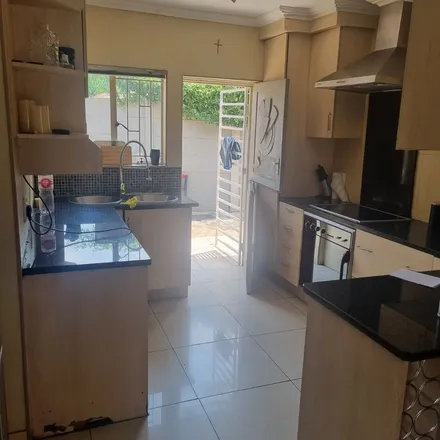 Rent this 2 bed townhouse on Pepler Avenue in Birchleigh, Gauteng