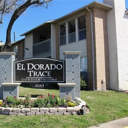 Rent this 2 bed condo on 260 El Dorado Boulevard in Webster, TX 77598