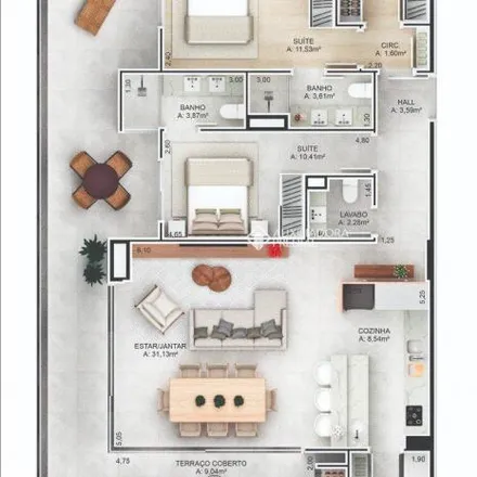 Buy this 3 bed apartment on Rua 15 de Novembro in Moinhos, Lajeado - RS
