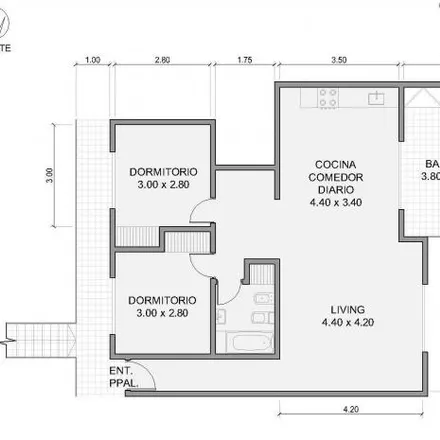 Buy this 2 bed apartment on unnamed road in Partido del Pilar, B1630 AMK Pilar