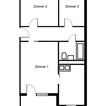 Rent this 3 bed apartment on Grevesmühlener Straße 9 in 13059 Berlin, Germany