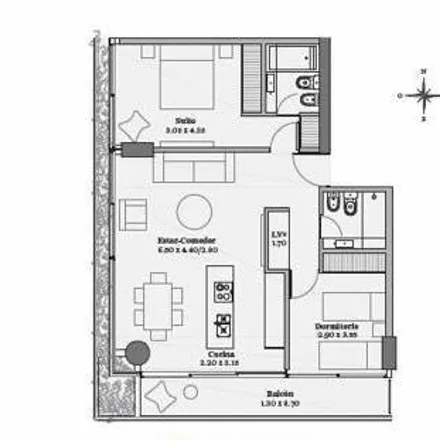 Buy this 2 bed apartment on Martín Rodríguez 189 in Alberto Olmedo, Rosario