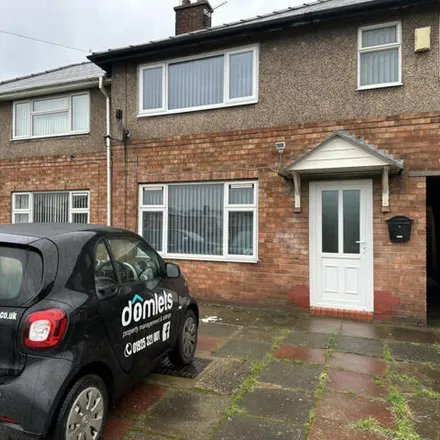 Rent this 3 bed townhouse on 16 Ulverston Avenue in Hulme, Warrington