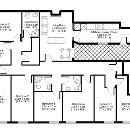 Rent this 1 bed apartment on SMITHDOWN RD/THE ROYAL PH in Smithdown Road, Liverpool