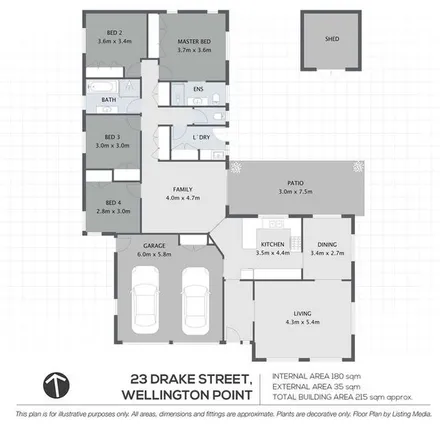 Rent this 4 bed apartment on Drake Street in Wellington Point QLD 4160, Australia