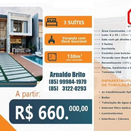 Buy this 3 bed house on Rua Manoel dos Santos 378 in São Bento, Fortaleza - CE