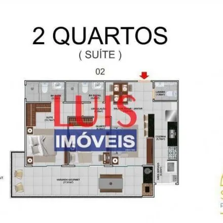 Buy this 2 bed apartment on Avenida Conselheiro Paulo de Mello Kalle in Piratininga, Niterói - RJ