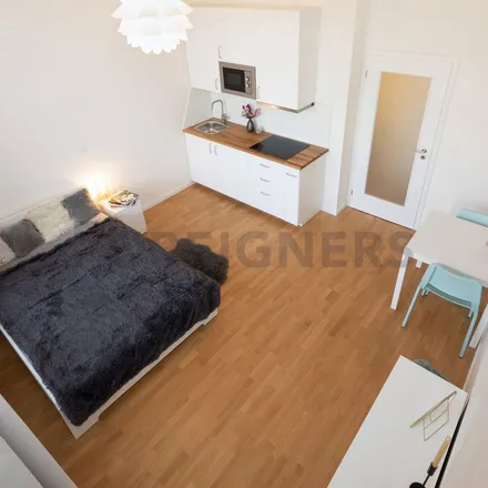 Rent this 1 bed apartment on Otýlie Sklenářová-Malá in Mezibranská, 121 32 Prague