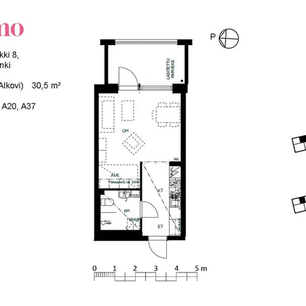 Rent this 1 bed apartment on Tenderinlenkki 8 in 00520 Helsinki, Finland