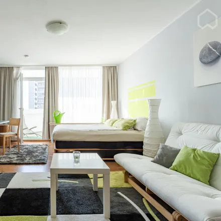 Rent this 1 bed apartment on Olympia-Einkaufszentrum in Hanauer Straße, 80993 Munich
