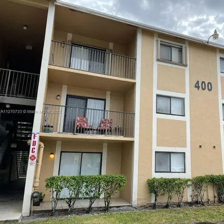 Rent this 1 bed condo on 400 Palm Circle West in Pembroke Pines, FL 33025