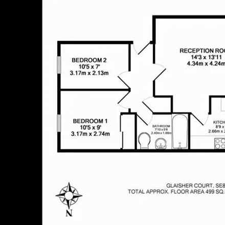 Image 7 - Glaisher Street, London, London, Se8 - Apartment for rent