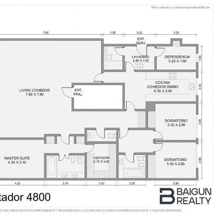 Buy this 3 bed apartment on Avenida Del Libertador 4814 in Palermo, C1426 CRF Buenos Aires