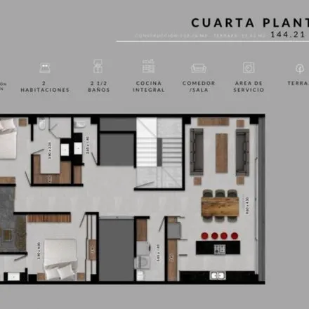 Buy this 2 bed apartment on Colegio Internacional De Guadalajara in Avenida Montevideo 3070, Colomos Providencia