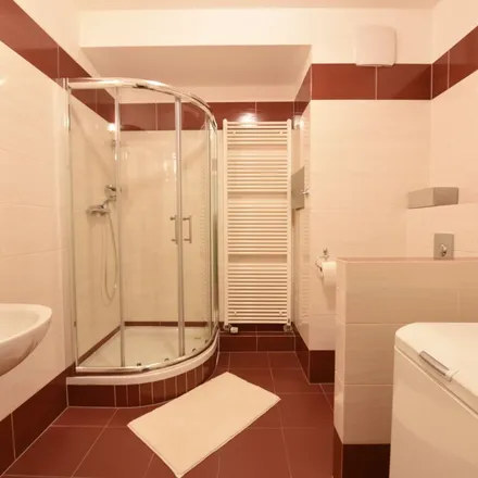 Rent this 1 bed apartment on Sazovická 458/30 in 155 21 Prague, Czechia