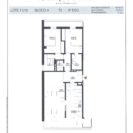 Rent this 2 bed apartment on Ramal da Lousã 16 in 3030-175 Coimbra, Portugal