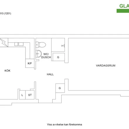 Rent this 1 bed apartment on Riktargatan 3A in 644 33 Torshälla, Sweden