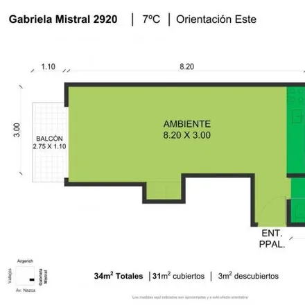 Buy this studio apartment on Gabriela Mistral 2924 in Villa Pueyrredón, 1419 Buenos Aires
