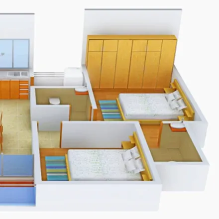 Buy this 2 bed apartment on unnamed road in Gandhinagar District, Gandhinagar - 382016