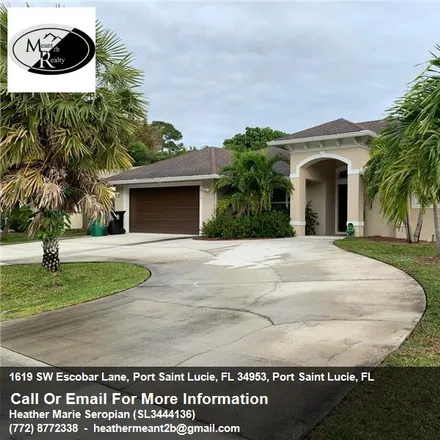 Rent this 4 bed house on 1645 Southwest Escobar Lane in Port Saint Lucie, FL 34953