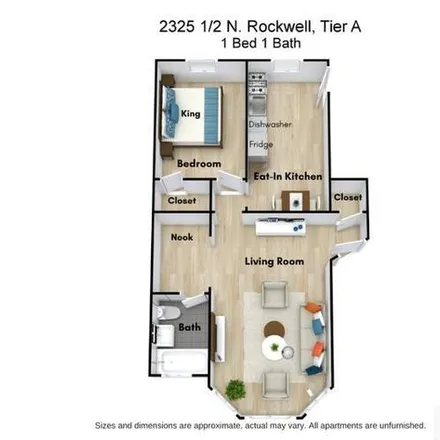 Rent this 1 bed apartment on 2325 N Rockwell St
