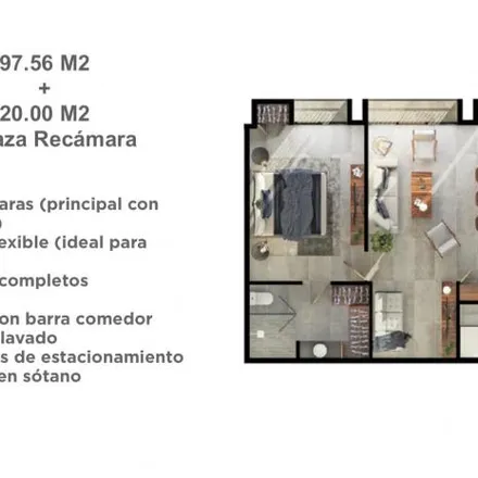 Buy this 2 bed apartment on Calle Asunción 1916 in Aldrete, 45160 Guadalajara