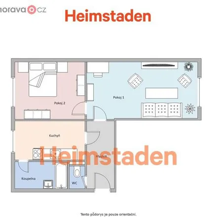Rent this 2 bed apartment on Hornická 944 in 735 14 Orlová, Czechia