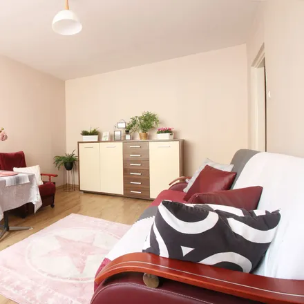 Rent this 1 bed apartment on blok 40 in Wioślarska 13, 94-040 Łódź