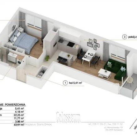 Rent this 2 bed apartment on Henryka Sienkiewicza 35 in 40-039 Katowice, Poland