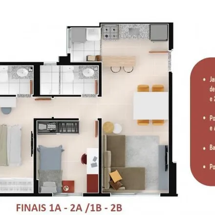 Buy this 2 bed apartment on Rua Doutor Joaquim Taveira in Jardim Atlantico, Goiânia - GO