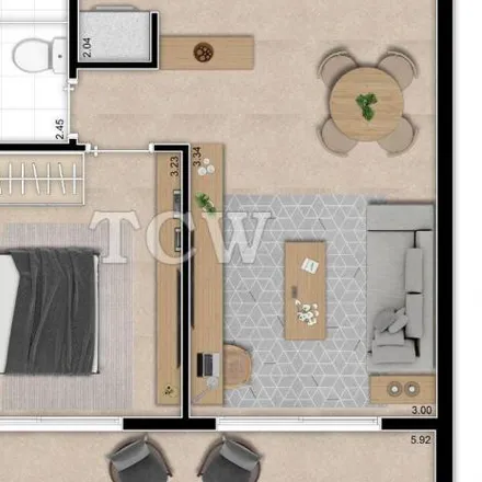 Buy this 1 bed apartment on Edifício le Jardim in Avenida Indianópolis 272, Indianópolis