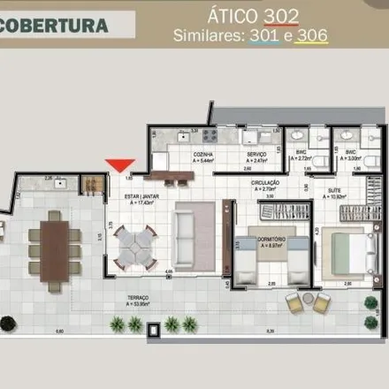 Buy this 2 bed apartment on Avenida Lions Internacional 116 in Ingleses do Rio Vermelho, Florianópolis - SC