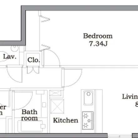 Image 2 - トウセン東麻布ビル, Sakurada-dori, Azabu, Minato, 106-0041, Japan - Apartment for rent