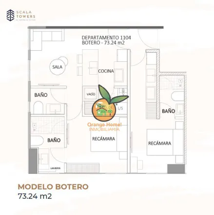 Buy this 2 bed apartment on Ciclovía Paseo Alcalde in Guadalajara Centro, 44280 Guadalajara