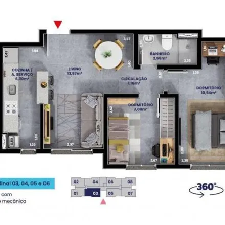 Buy this 2 bed apartment on Avenida Rios dos Sinos in Harmonia, Canoas - RS