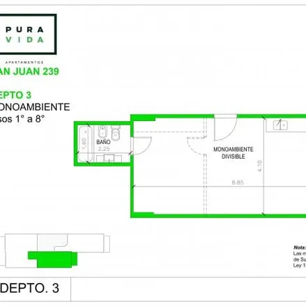 Buy this studio apartment on Avenida San Juan 239 in San Telmo, C1147 AAO Buenos Aires