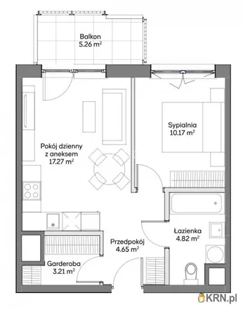 Buy this 2 bed apartment on Lumbini in Jana Nowaka-Jeziorańskiego 44, 03-982 Warsaw