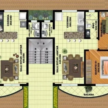 Buy this 2 bed apartment on Travessa Schultz in Cachoeira, Almirante Tamandaré - PR