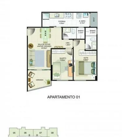 Buy this 2 bed apartment on Rua Milton Caldeira in Itapuã, Vila Velha - ES