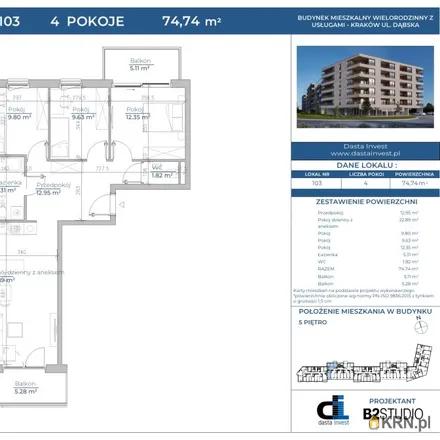 Buy this 4 bed apartment on Dąbska 14 in 31-571 Krakow, Poland