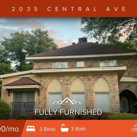 Rent this 3 bed house on 2035 Central Avenue in Lenox, Memphis